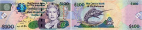 Country : BAHAMAS 
Face Value : 100 Dollars  
Date : 2009 
Period/Province/Bank : The Central Bank of the Bahamas 
Catalogue reference : P.76a 
Alphab...