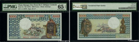 Country : CHAD 
Face Value : 1000 Francs  
Date : (1973-1978) 
Period/Province/Bank : B.E.A.C. 
Catalogue reference : P.3a 
Alphabet - signatures - se...
