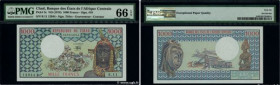 Country : CHAD 
Face Value : 1000 Francs  
Date : 01 avril 1978 
Period/Province/Bank : B.E.A.C. 
Catalogue reference : P.3c 
Alphabet - signatures - ...