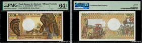 Country : CHAD 
Face Value : 5000 Francs  
Date : (1984) 
Period/Province/Bank : B.E.A.C. 
Catalogue reference : P.11 
Alphabet - signatures - series ...