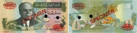 Country : TUNISIA 
Face Value : 1/2 Dinar Spécimen 
Date : 15 octobre 1973 
Period/Province/Bank : Banque Centrale de Tunisie 
Catalogue reference : P...