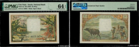 Country : SOUTH VIETNAM 
Face Value : 20 Dong  
Date : (1956) 
Period/Province/Bank : National Bank of Viet Nam 
Catalogue reference : P.4a 
Alphabet ...