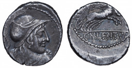 Roman Republic. Cn. Lentulus Clodianus. Denarius AR 88 BC, Rome