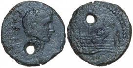 Roman Republic. Octavian. Dupondius Æ 40 BC, Narbonne