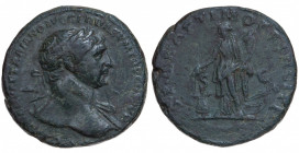 Roman Empire. Trajan. As Æ 107 AD, Rome