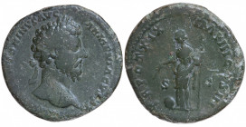 Roman Empire. Marcus Aurelius. Sestertius Æ 165 AD, Rome