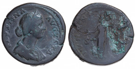 Roman Empire. Faustina Minor. Sestertius Æ circa 156-161 AD, Rome