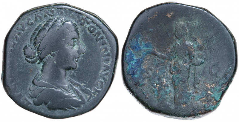 Roman Empire. Lucilla. Sestertius Æ circa 164-166 AD, Rome.
Obv. LVCILLAE AVG AN...