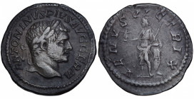 Roman Empire. Caracalla. Denarius AR circa 215-217 AD, Rome