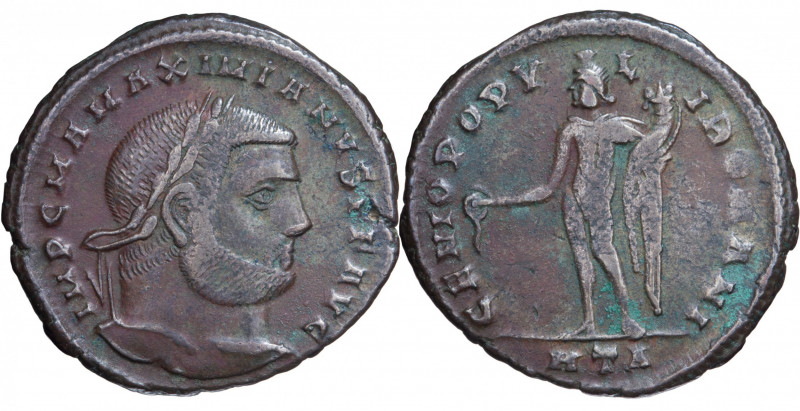 Roman Empire. Maximianus. Follis Æ circa 297-298 AD, Heraclea.
Obv. IMP C M A MA...