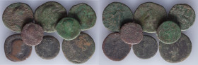 A lot containing 8 coins from the High Roman Empire. Includes: Antoninus Pius, Hadrian, the rest for study