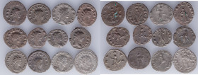 A lot containing 12 antoniniani of Gallienus