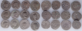 A lot containing 12 antoniniani, including one of Valerian I