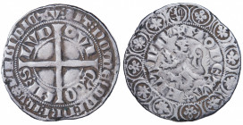 Flandres. Louis II de Male. Gros compagnon au lion AR circa 1346-1373 AD