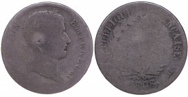 France. Premier Empire. Napoléon Empereur. 1 Franc AR 1808 H (La Rochelle)