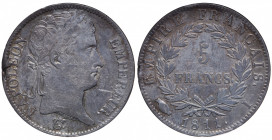 France. Premier Empire. Napoléon Empereur. 5 Francs AR 1811 I (Limoges)