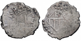 Spain. Felipe III. 1 diner AR circa 1600-1605 AD, Banyoles