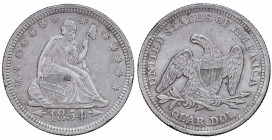 USA. Quarter AR 1854