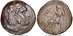 MACEDONIAN KINGDOM. Alexander III the Great (336-323 BC). AR tetradrachm (25mm, 16.58 gm, 12h). NGC Choice VF 4/5 - 2/5. Early posthumous issue of Sid...