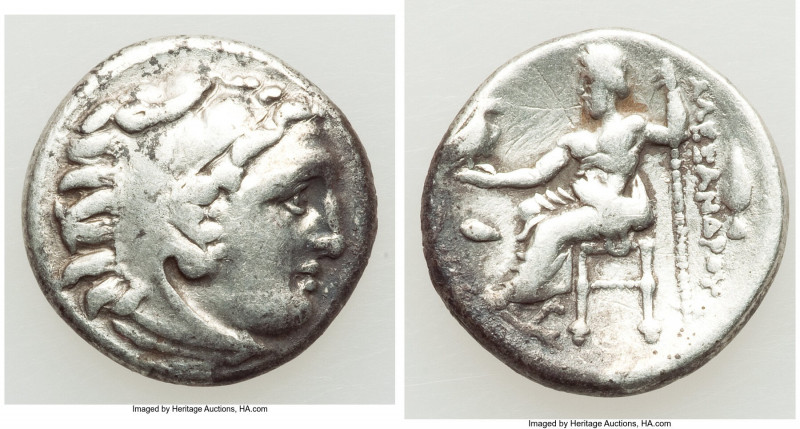 MACEDONIAN KINGDOM. Alexander III the Great (336-323 BC). AR drachm (17mm, 4.11 ...