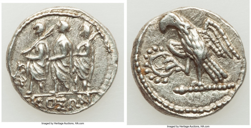 SCYTHIA. Geto-Dacians. Coson (ca. after 54 BC). AR drachm (18mm, 4.35 gm, 12h). ...