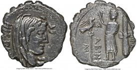 A. Postumius A.f. Sp.n. Albinus (ca. 81 BC). AR denarius serratus (18mm, 3.17 gm, 3h). NGC (photo certificate) Choice VF 4/5 - 1/5, edge chips. Rome. ...