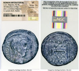 L. Livineius Regulus (42 BC). AR denarius (19mm, 2.95 gm, 7h). NGC (photo-certificate) VF 4/5 - 1/5, edge chips. Rome, 42 BC. REGVLVS-P R, bare head o...