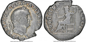 Vitellius (AD 69). AR denarius (18mm, 2.87 gm, 7h). NGC Fine 4/5 - 2/5, scratches. Rome, ca. late April-20 December AD 69. A VITELLIVS GERMANICVS IMP,...