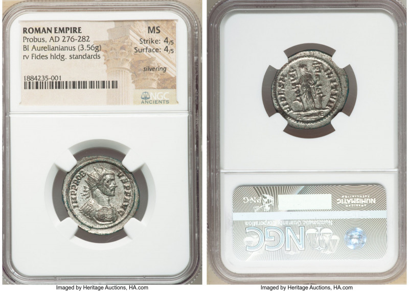 Probus (AD 276-282). BI antoninianus (24mm, 3.56 gm, 6h). NGC MS 4/5 - 4/5, Silv...