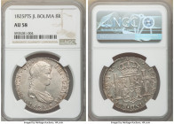 Ferdinand VII 8 Reales 1825 PTS-JL AU58 NGC, Potosi mint, KM84. Medallic rotation. Taupe gray toning. 

HID09801242017

© 2020 Heritage Auctions |...
