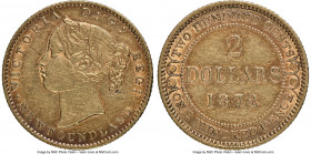 Newfoundland. Victoria gold 2 Dollars 1872 AU55 NGC, London mint, KM5. Mintage: 6,050. Semi-key date. Merlot toning. 

HID09801242017

© 2020 Heri...
