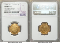 Charles III gold 2 Escudos 1783 P-SF VF Details (Obverse Scratched) NGC, Popayan mint, KM49.2. Honey-gold with butterscotch toning. 

HID09801242017...