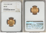 Republic gold 4 Pesos 1916 AU55 NGC, Philadelphia mint, KM18. Two year type. AGW 0.1935 oz. 

HID09801242017

© 2020 Heritage Auctions | All Right...