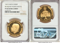 Republic gold Proof "Reliquary Figure - Bakota" 5000 Francs 1969-NI PR66 Ultra Cameo NGC, Numismatica Italiana mint, KM8, Fr-7. Mintage: 4,000. AGW 0....