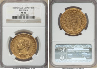 Sardinia. Carlo Felice gold 80 Lire 1827 (Eagle)-L XF45 NGC, Turin mint, KM123.1. Antique-golden surfaces with butterscotch tone. AGW 0.7465 oz. 

H...