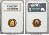 Republic gold Proof 100 Shillings 1966 PR66 Ultra Cameo NGC, KM7. 75th Anniversary - Birth of Jomo Kenyatta commemorative. AGW 0.2241 oz. 

HID09801...