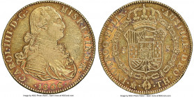 Charles IV gold 8 Escudos 1806 Mo-TH AU55 NGC, Mexico City mint, KM159. Toning in a colorful violet-red shade. 

HID09801242017

© 2020 Heritage A...