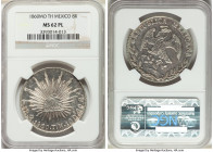 Republic 8 Reales 1860 Mo-TH MS62 Prooflike NGC, Mexico City mint, KM377.10, DP-Mo47. Superior strike with minimal tone and highly Prooflike fields. ...