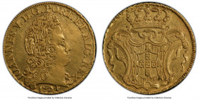 João V gold Imitative 2 Escudos (1/2 Peca) 1724 VF Details (Damage) PCGS, KM220.2. 6.87gm. West Indies Imitation. 

HID09801242017

© 2020 Heritag...