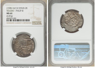 Philip III 2 Reales ND (1598-1621) T-V MS62 NGC, Toleodo mint. 27mm. 6.87gm. 

HID09801242017

© 2020 Heritage Auctions | All Rights Reserved