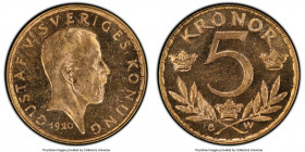 Gustaf V gold 5 Kronor 1920-W MS64 PCGS, Stockholm mint, KM797, Fr-97. Semi-prooflike fields, die polish marks. 

HID09801242017

© 2020 Heritage ...