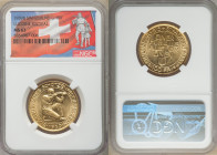 Confederation gold "Lucerne Shooting Festival" 100 Francs 1939-B MS63 NGC, Bern mint, KM-XS21. Mintage: 6,000. AGW 0.5064 oz. 

HID09801242017

© ...