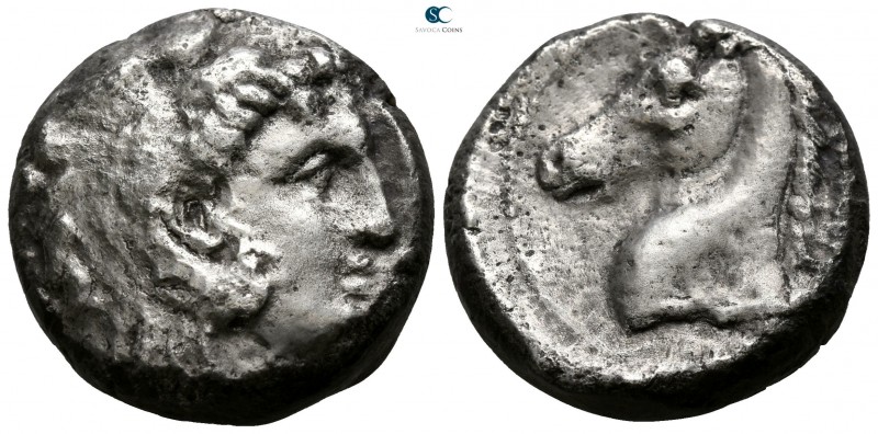 Sicily. Entella circa 300-289 BC.
Tetradrachm AR. Punic issues. 

22mm., 15,4...