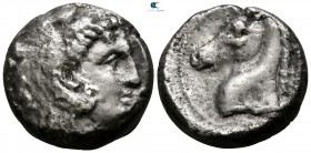 Sicily. Entella circa 300-289 BC. Tetradrachm AR. Punic issues.
