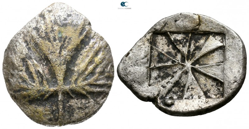 Sicily. Selinus circa 540-515 BC.
Didrachm AR

24mm., 6,22g.

Wild parsley ...