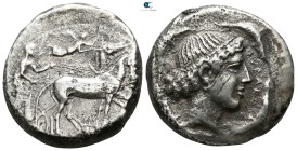 Sicily. Syracuse. Second Democracy 466-405 BC, (struck circa 450 BC).. Tetradrachm AR