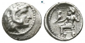 Kings of Macedon. Uncertain mint. Alexander III "the Great" 336-323 BC, (possibly contemporary imitation). Obol AR