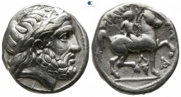 Kings of Macedon. Amphipolis. Philip II. 359-336 BC, (struck circa 315/4-295/4 BC). Tetradrachm AR