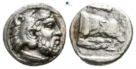 Kings of Macedon. Aigai. Archelaos 413-399 BC. Obol AR