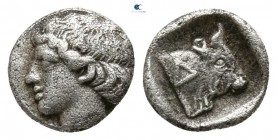 Thrace. Dicaea 450-425 BC. Hemiobol AR